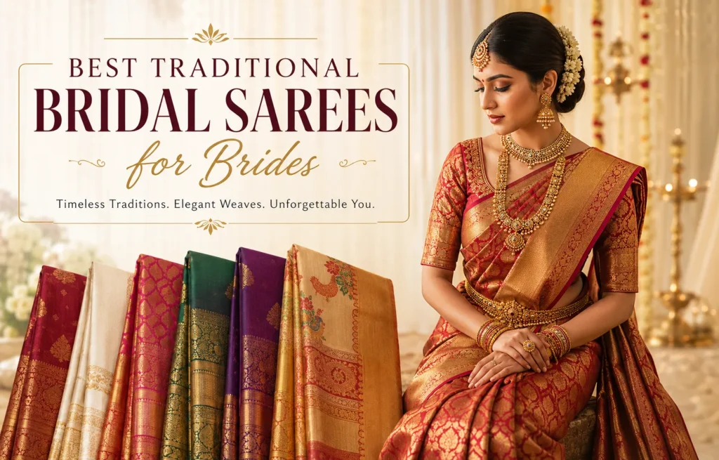 BEST TRADITIONAL BRIDAL SAREES for Brides